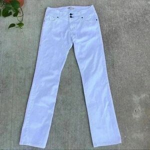 Cabi Jeans Straight Jeans Leg White Denim Size 6